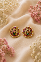 Jadav Kundhan - Lotus Ear ring