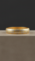 Minimalist Bangle with Geometric Motif